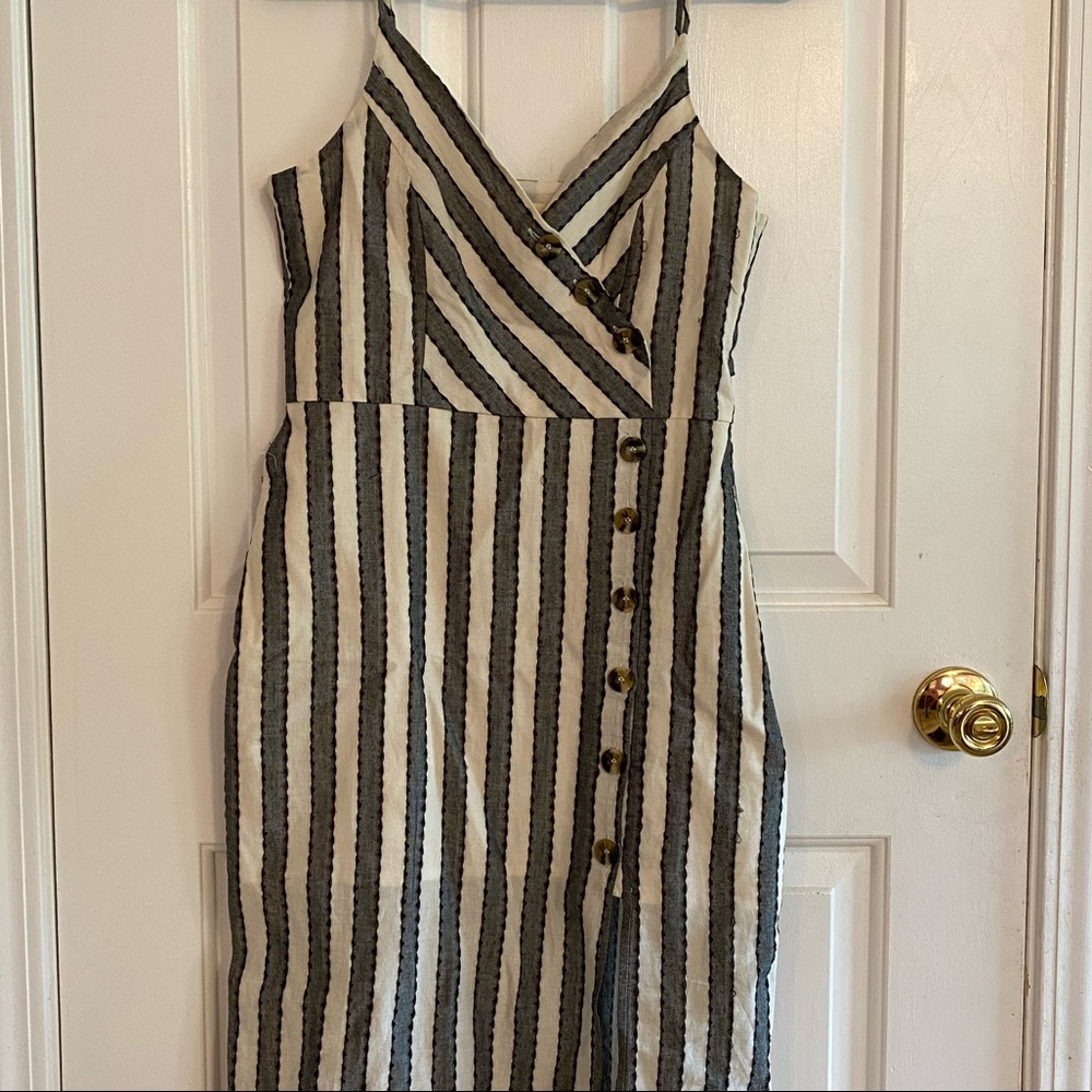 Harper Striped Midi Dress